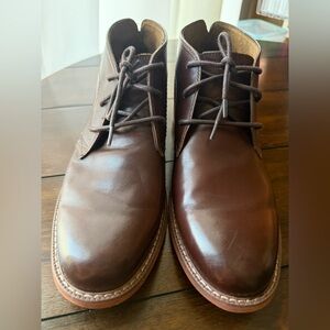 Florsheim Anthem Plain Toe Dark Brown Chukka Boots Mens Size 10 Casual